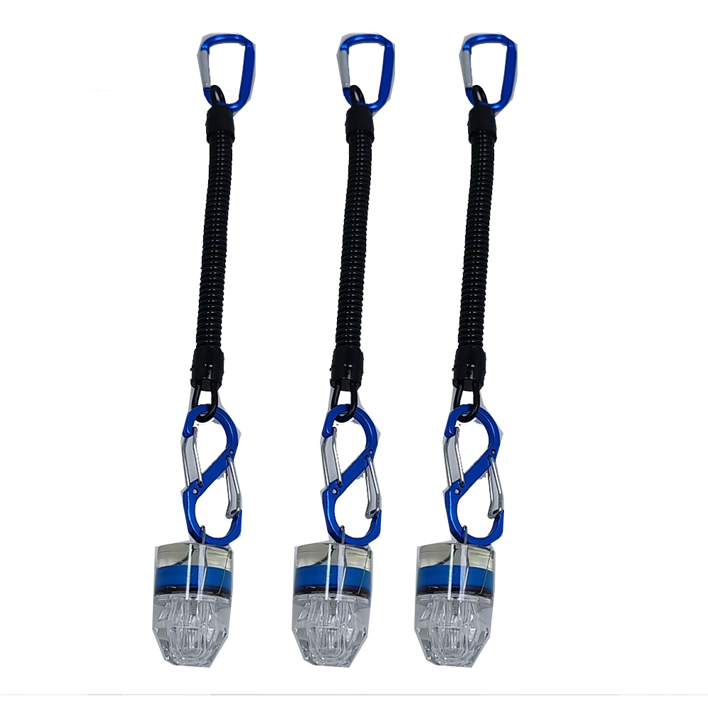 Fish Alarm - ไฟตกปลา LED 2-3 ชิ้น พร้อมเชือก ไฟใต้น้ำแบบท่อเพชรหลากสี
