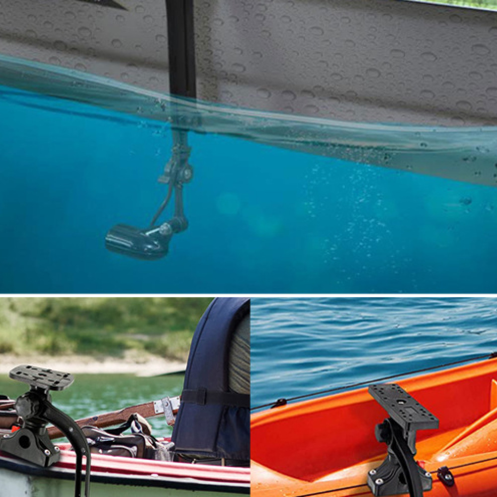 Fish Finder Portable - ขายึดเครื่องหาปลาสำหรับเรือประมง ขายึดโซนาร์แบบหมุนได้ ปรับระดับได้ อุปกรณ์เสริมสำหรับตกปลาในพื้นที่กลางแจ้ง
