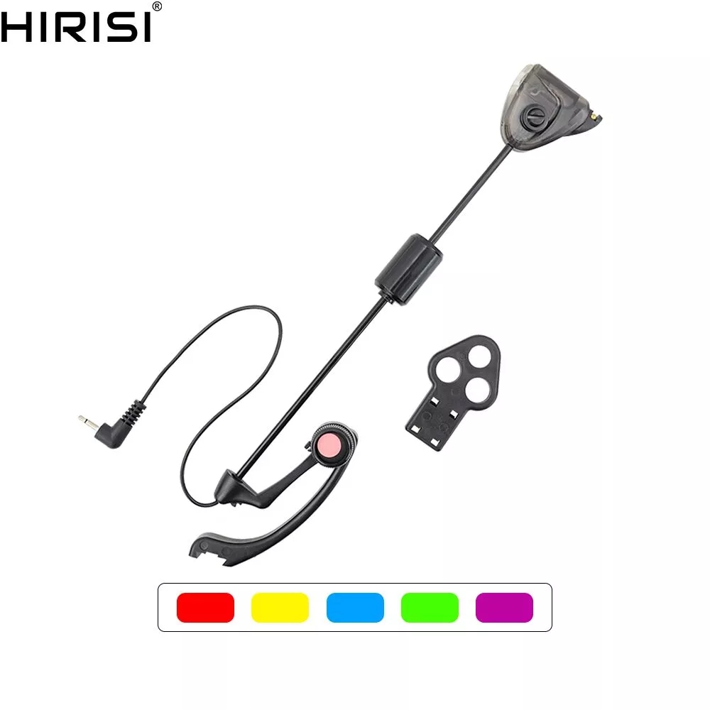 Fish Alarm - ปลาคาร์พประมงSwingerสีที่มีจำหน่ายสีแดงสีฟ้าสีเหลืองสีเขียวสีม่วงส่องสว่างตัวชี้วัดสำหรับตกปลากัดสัญญาณเตือนภัย