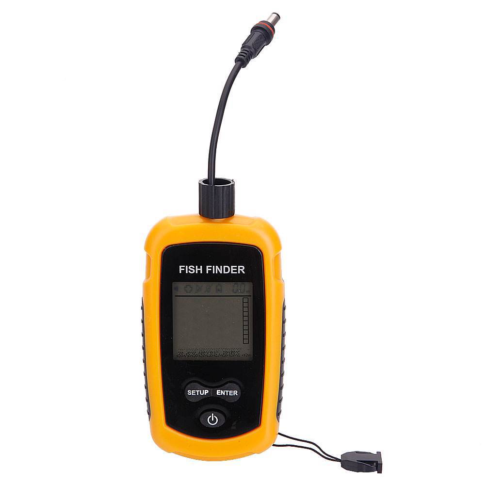 Fish Finder Portable - เครื่องตรวจจับปลาแบบพกพา 100 เมตร พร้อมระบบโซนาร์ ระบบเตือนภัย เครื่องวัดความลึก