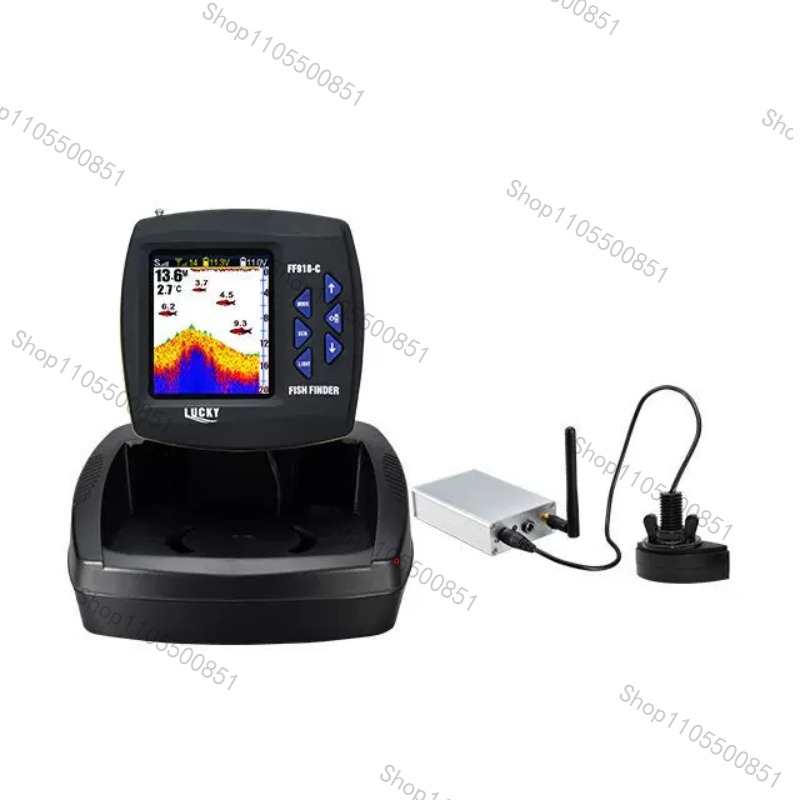 Fish Finder - เรือตกปลาบังคับวิทยุ FF918-CWL พร้อมเครื่องหาปลา จอ LCD 3.5