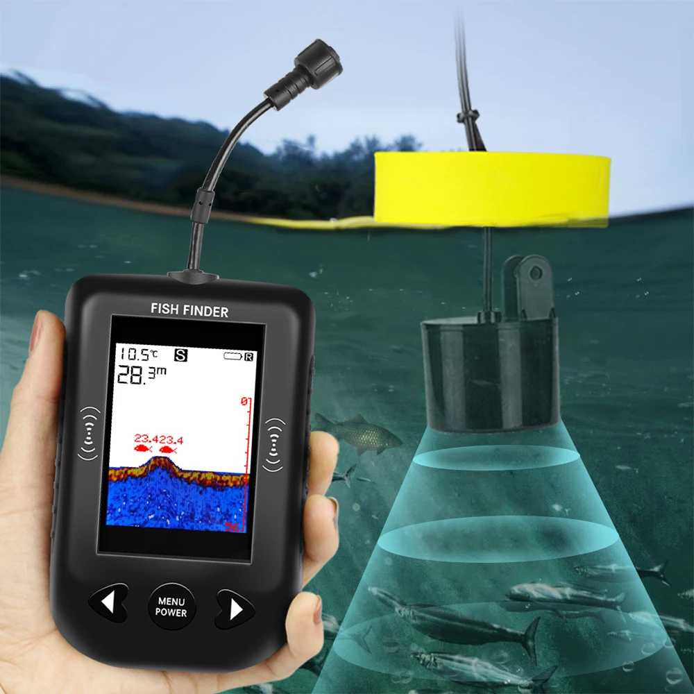 นาฬิกาปลุก 100M แบบพกพา SONAR  - Fish Finder Portable บทวิจารณ์และราคา