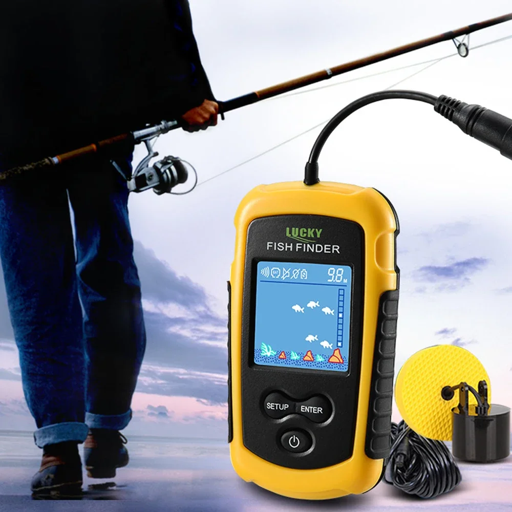 Lucky หน้าจอสี LCD แบบพกพา Fis - Fish Finder Portable บทวิจารณ์และราคา