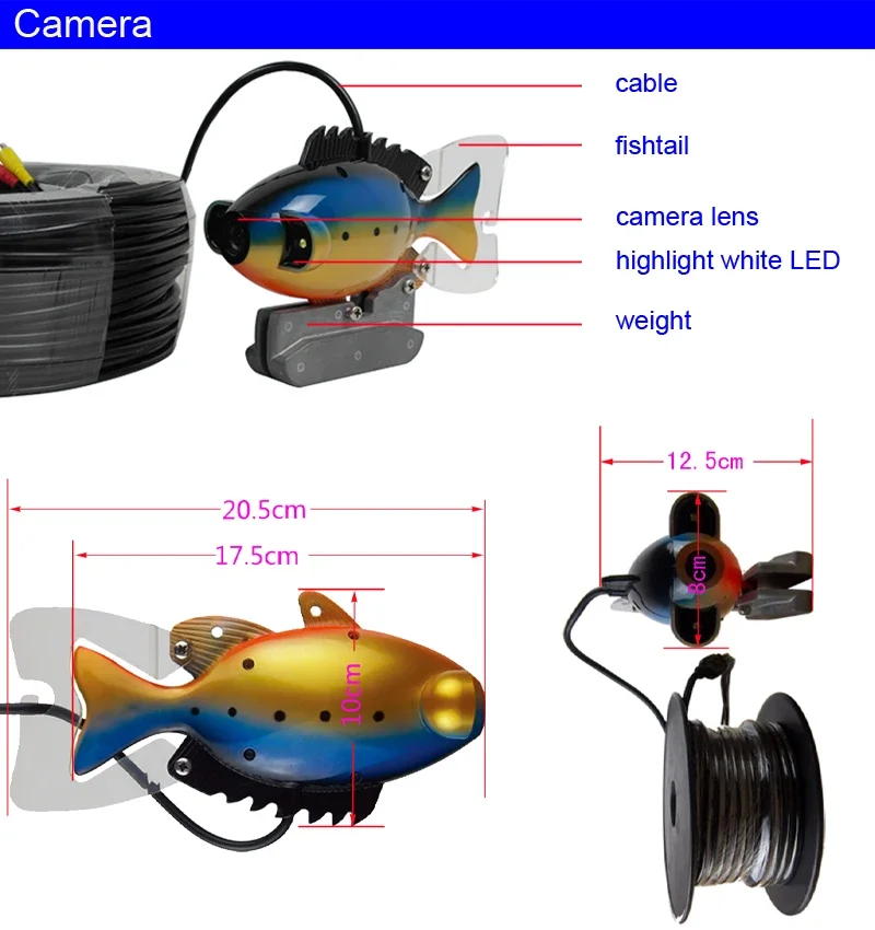 ระบบตรวจจับปลาใต้น้ำ SY801 กัน - Fish Finder Portable บทวิจารณ์และราคา