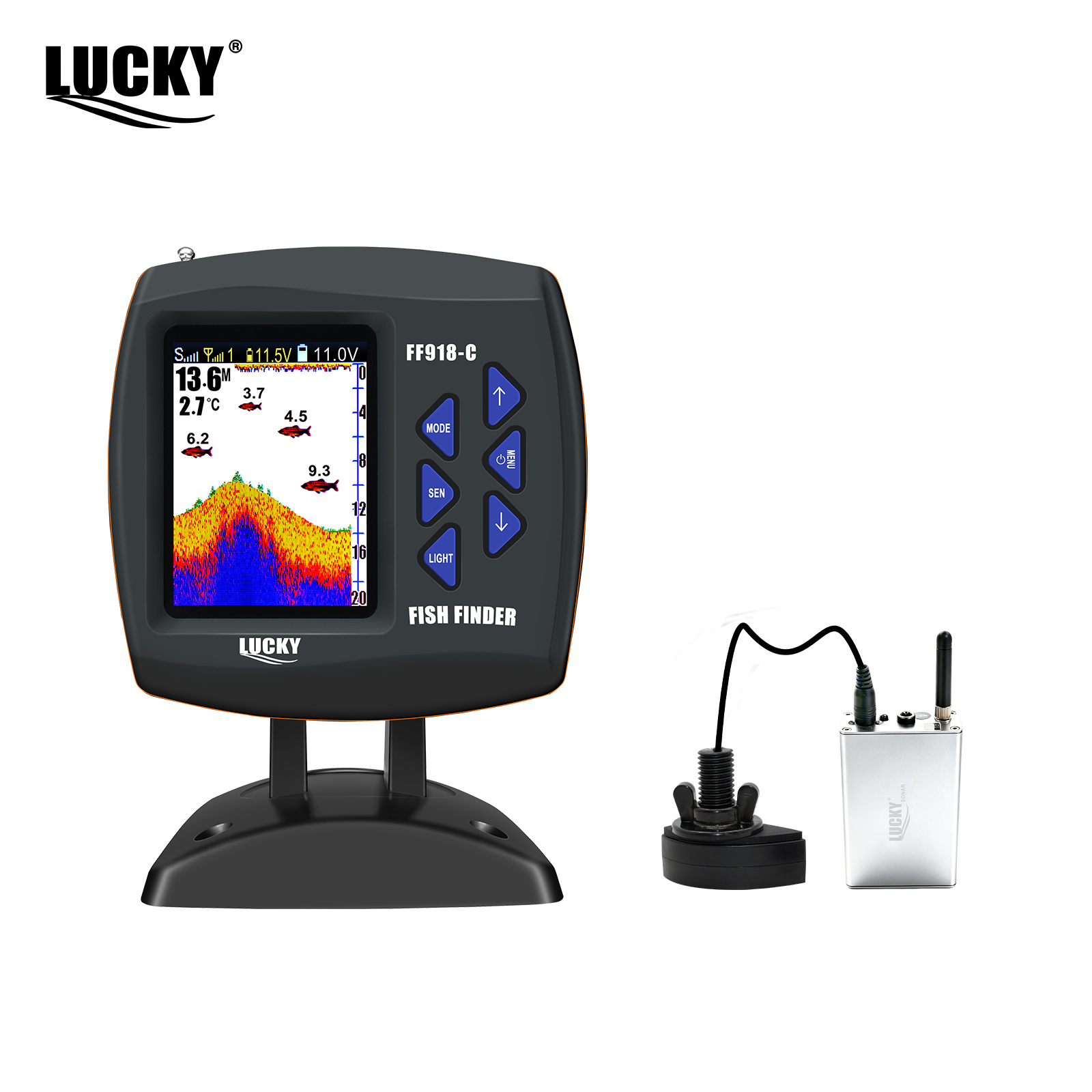 เรือควบคุมระยะไกลไร้สาย Lucky  - Fish Finder Gps บทวิจารณ์และราคา