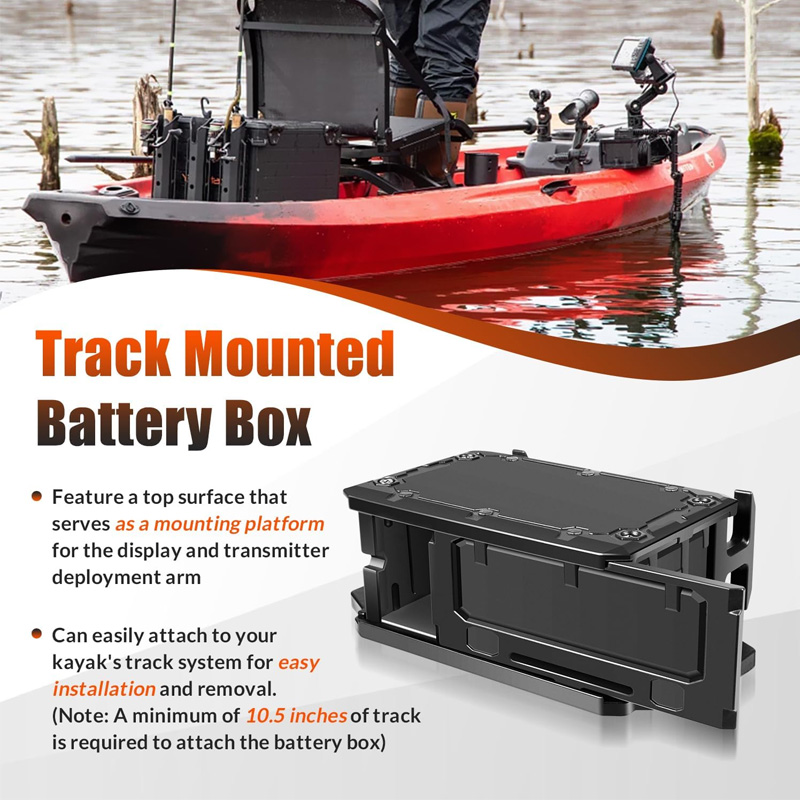 ติดตามกล่องแบตเตอรี่สําหรับ Fi - Fish Finder Transducer บทวิจารณ์และราคา