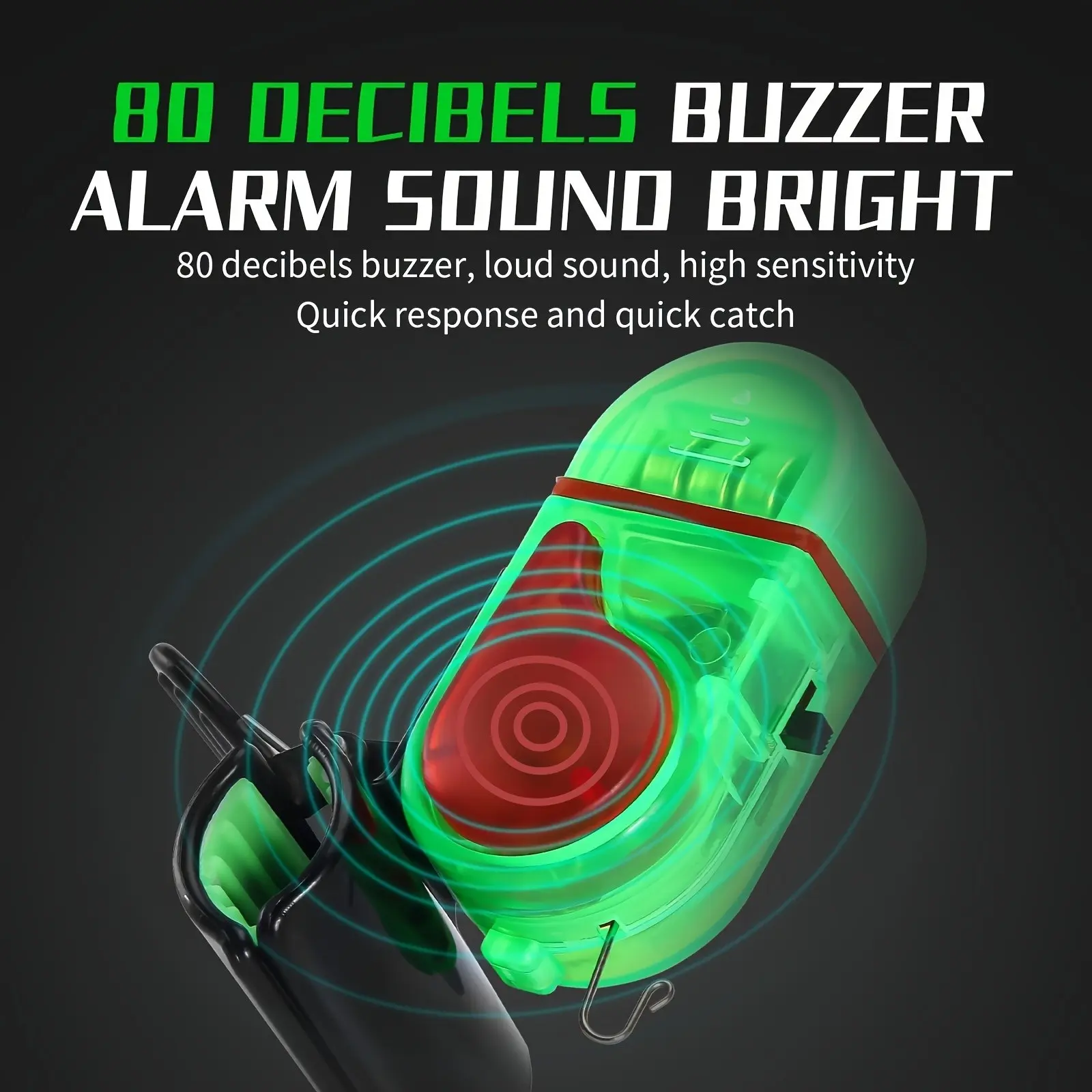 สัญญาณเตือนการกัดปลาแบบ LED 2  - Bite Alarm บทวิจารณ์และราคา